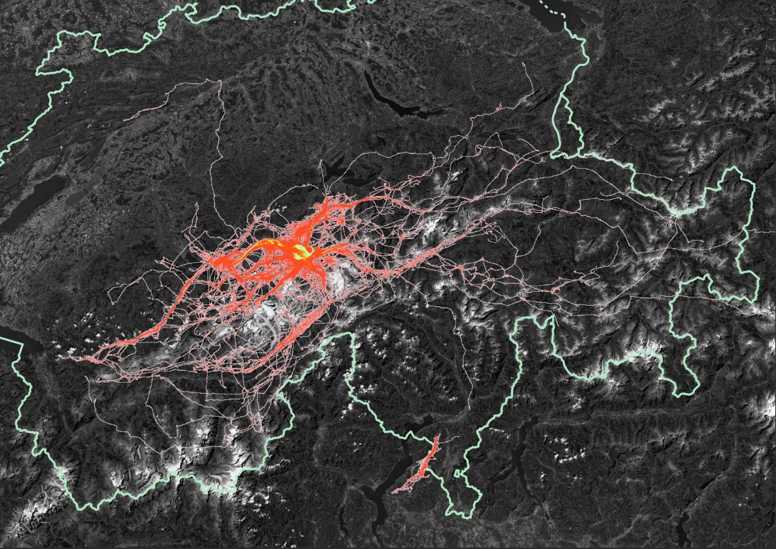 Tracks der Fluggruppe Oberhasli-Brienz von 2008 bis 2022